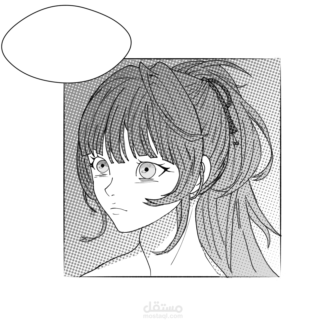 شخصية صممتها بالرسم الرقمي