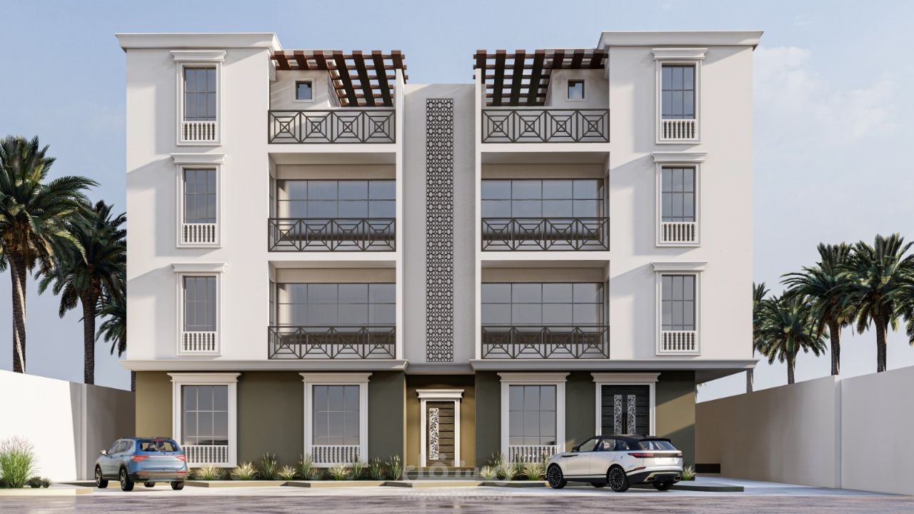 تصميم إنشائي لعمارة سكنية في الرياض