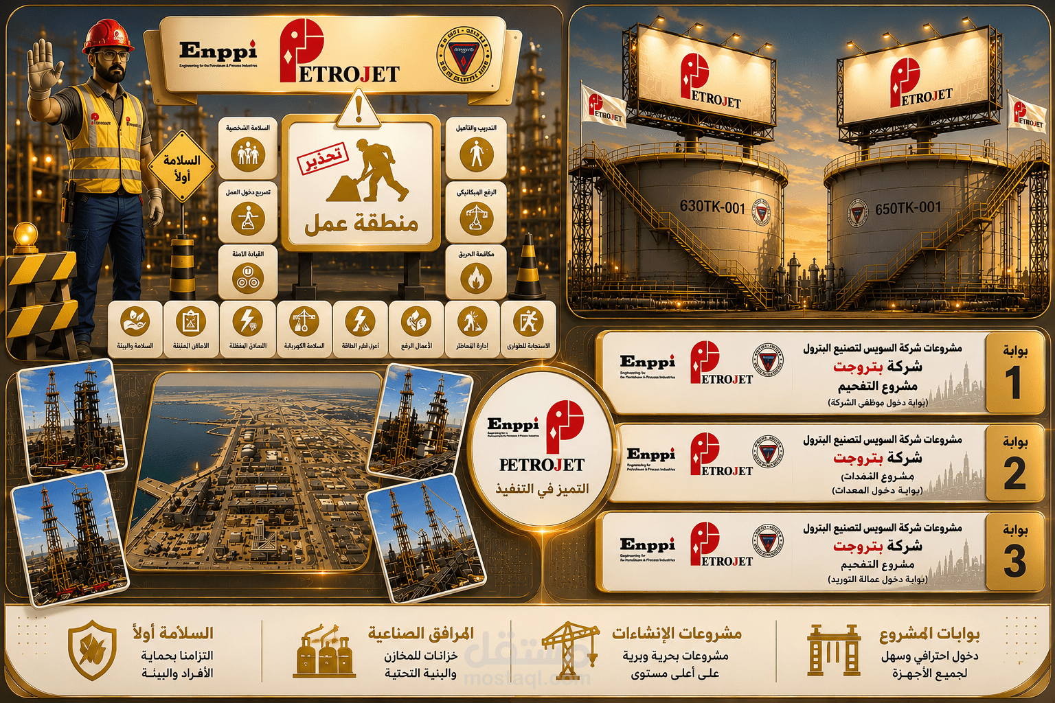 تصميم لـ مشاريع في بتروجيـت