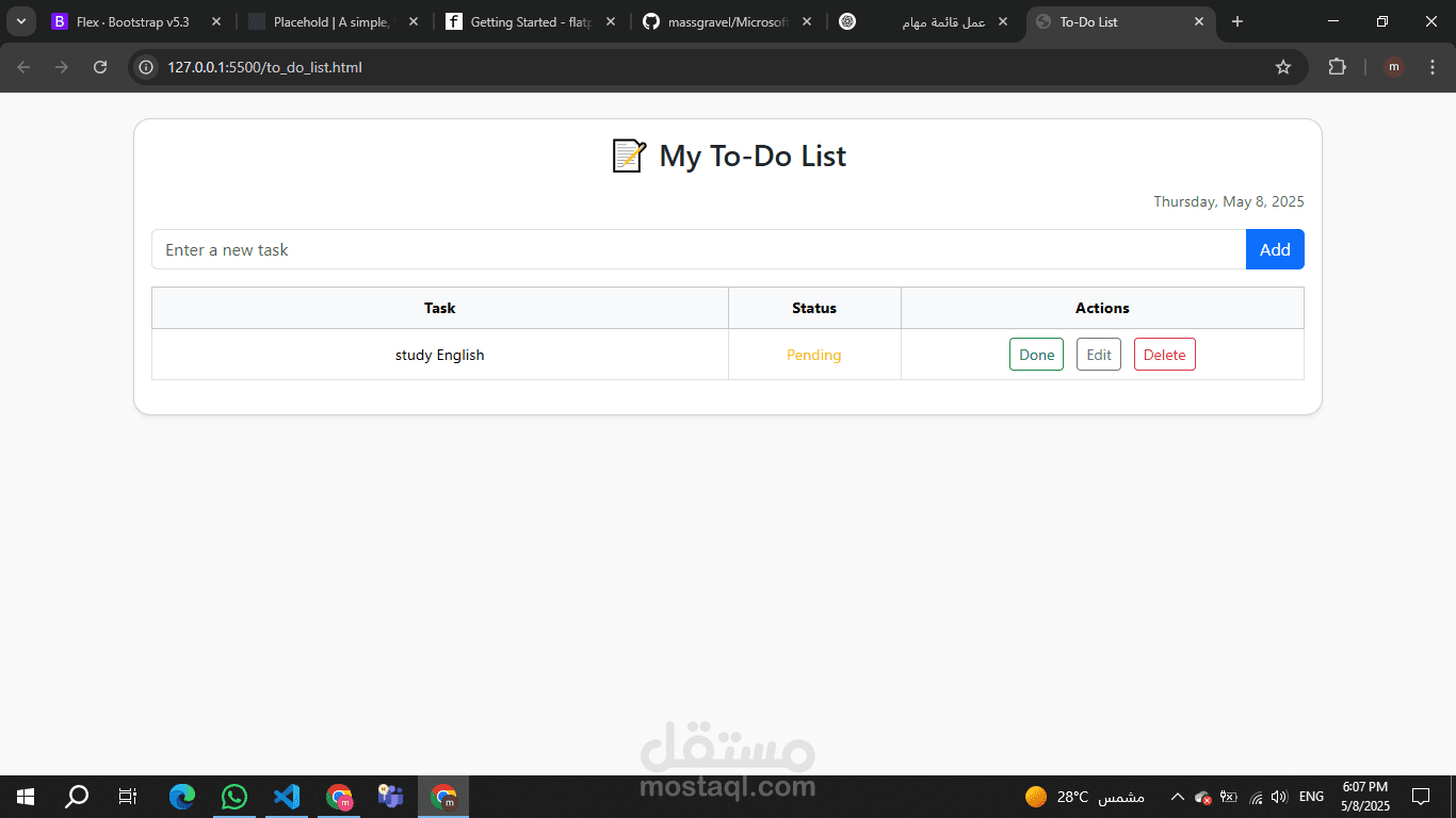 To do list