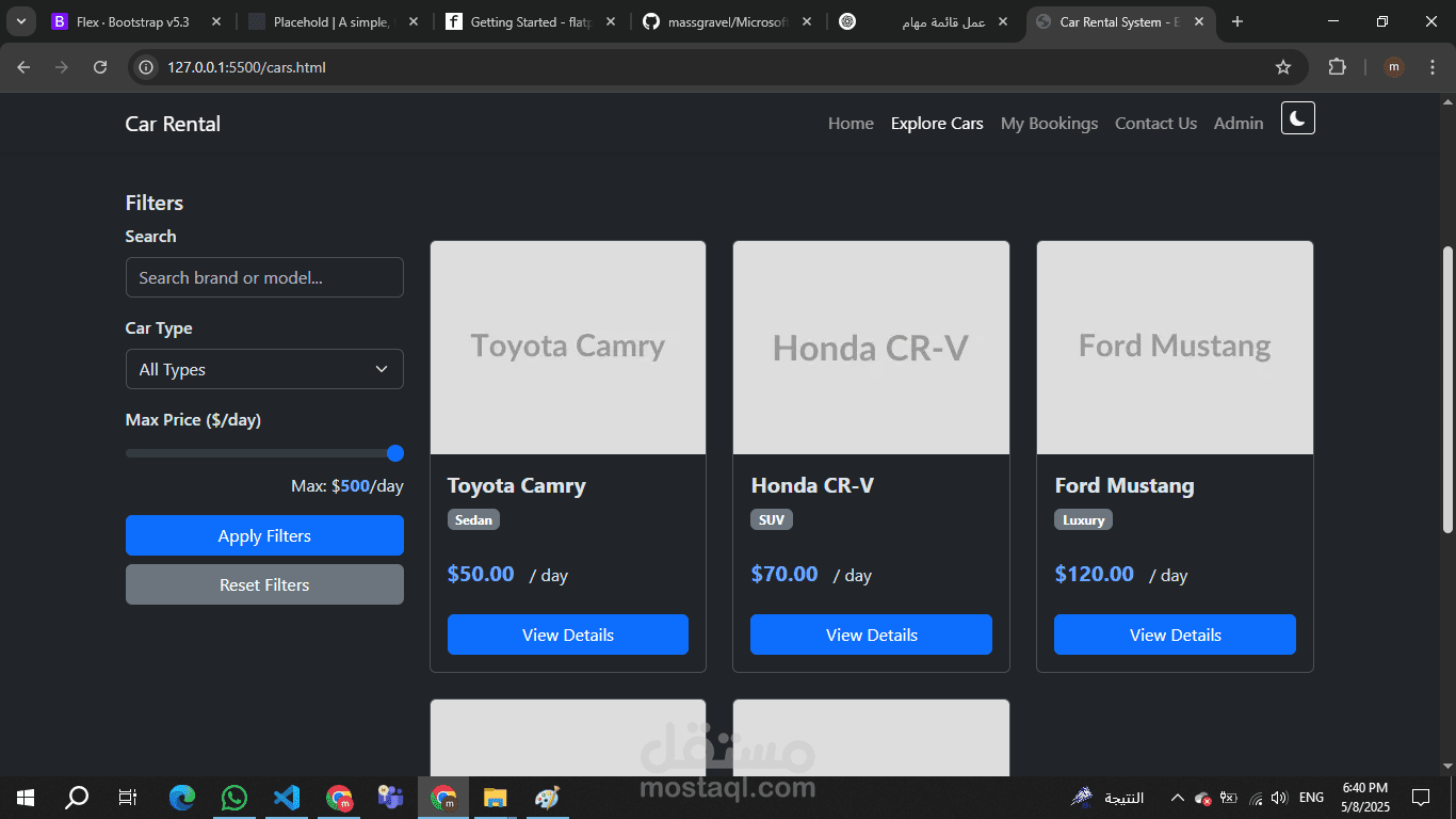 car rental system