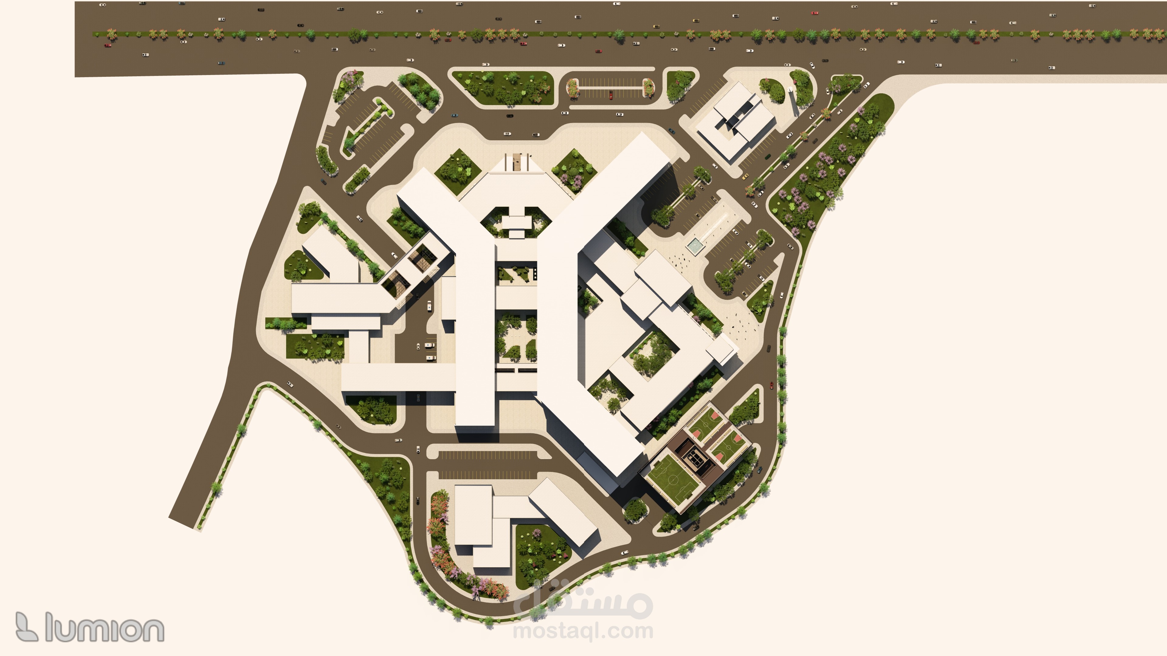 تصميم مستشفى بسعة 300 سرير