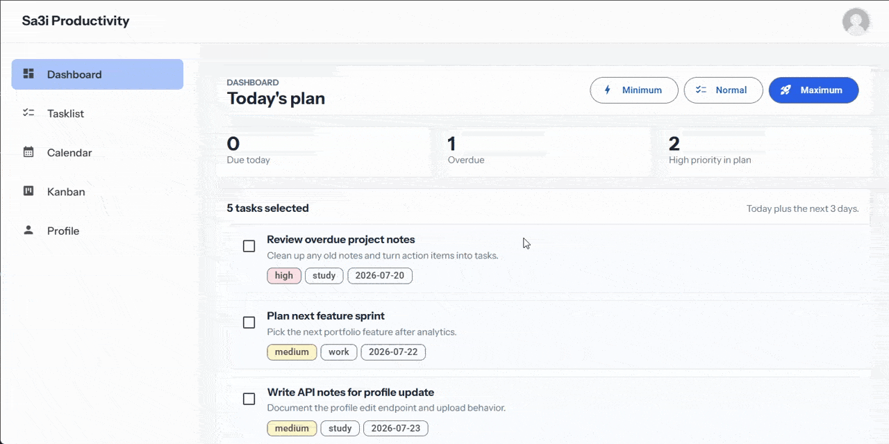 Task Management Productivity Website