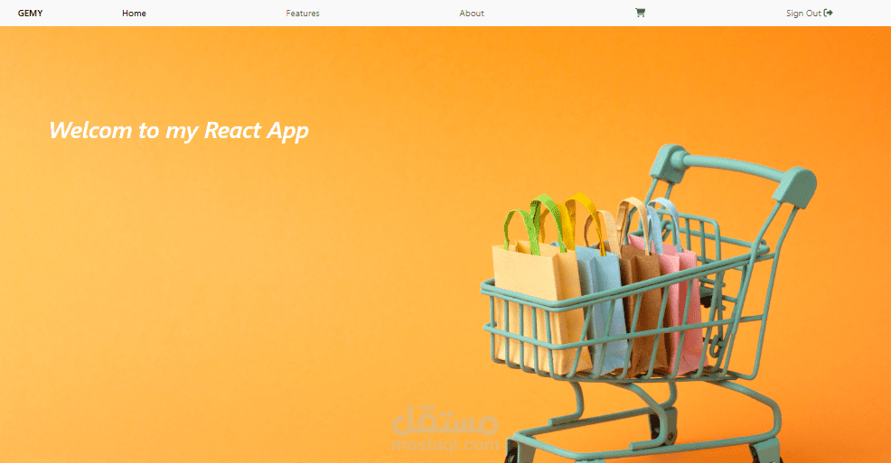 موقع E commerce متعدد المنتجات بإستخدام React