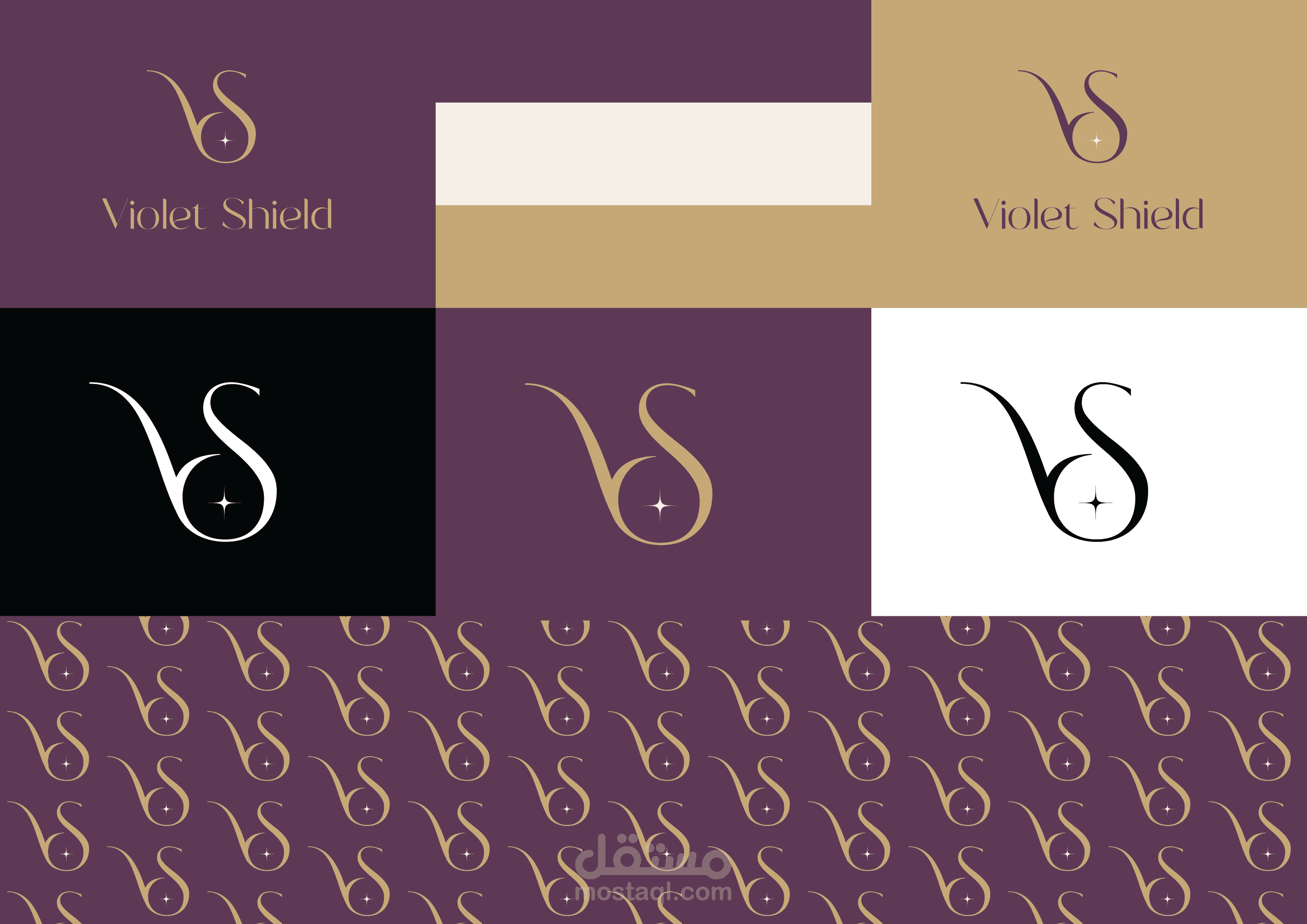 Violet Shield – Luxury Fashion Brand Identity Design