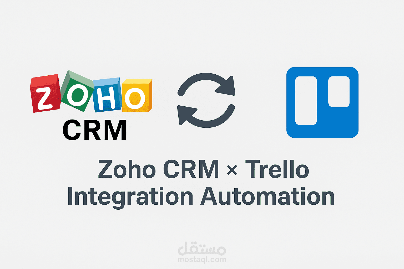 نظام مزامنة مخصص بين Zoho CRM وTrello