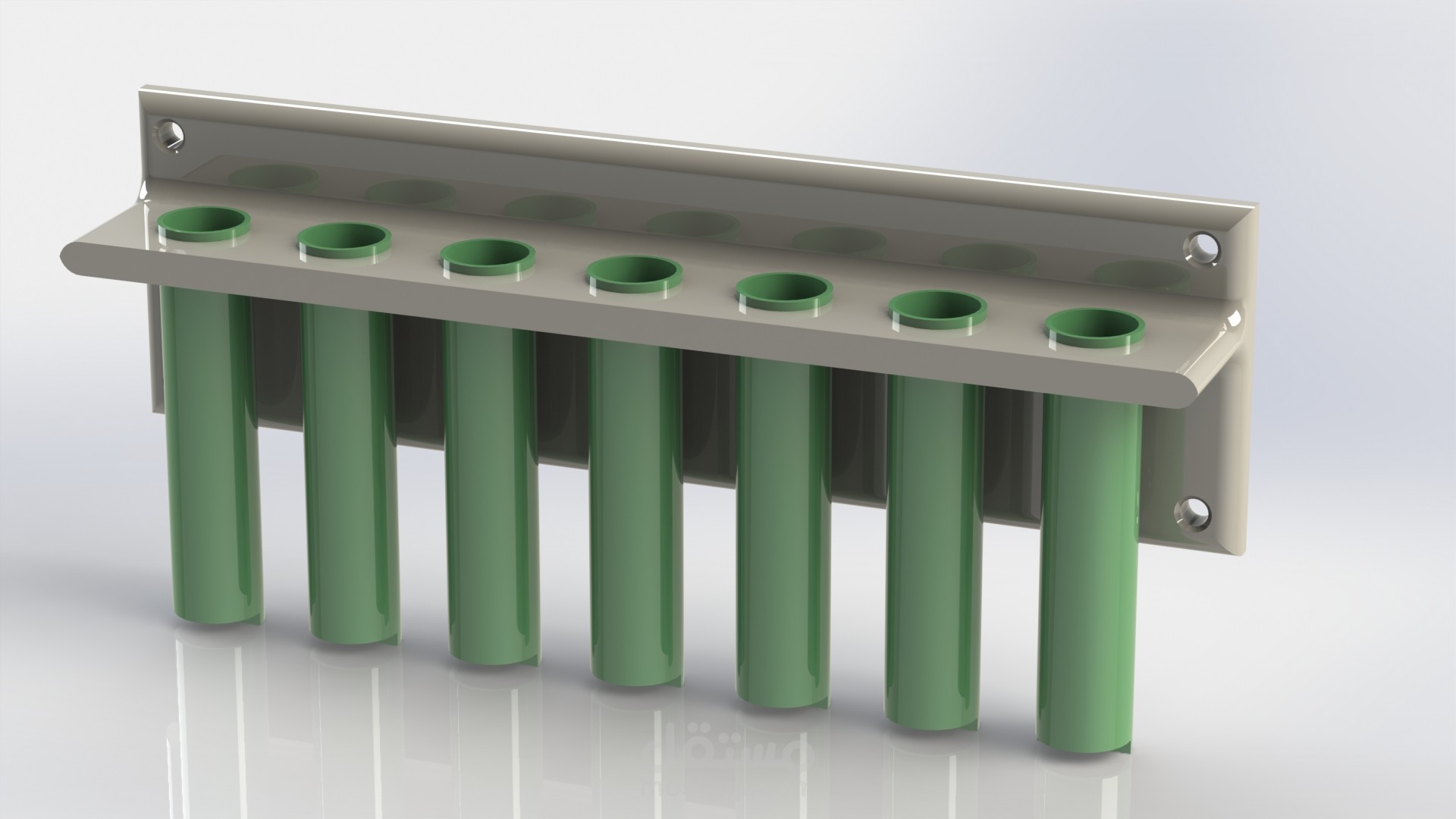 تصميم حامل انبوب من البلاستيك