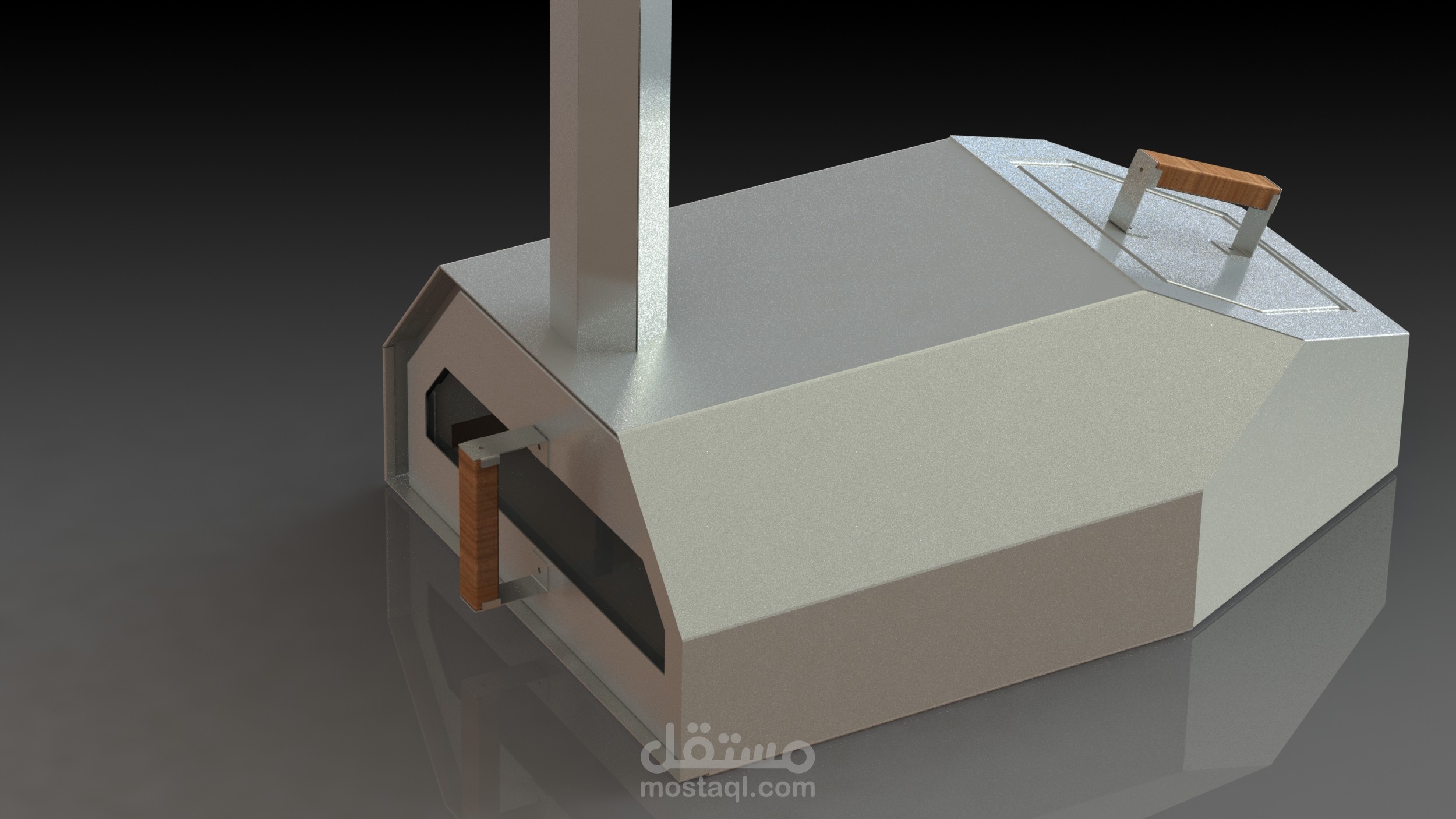 تصميم فرن بيتزا من sheet metal