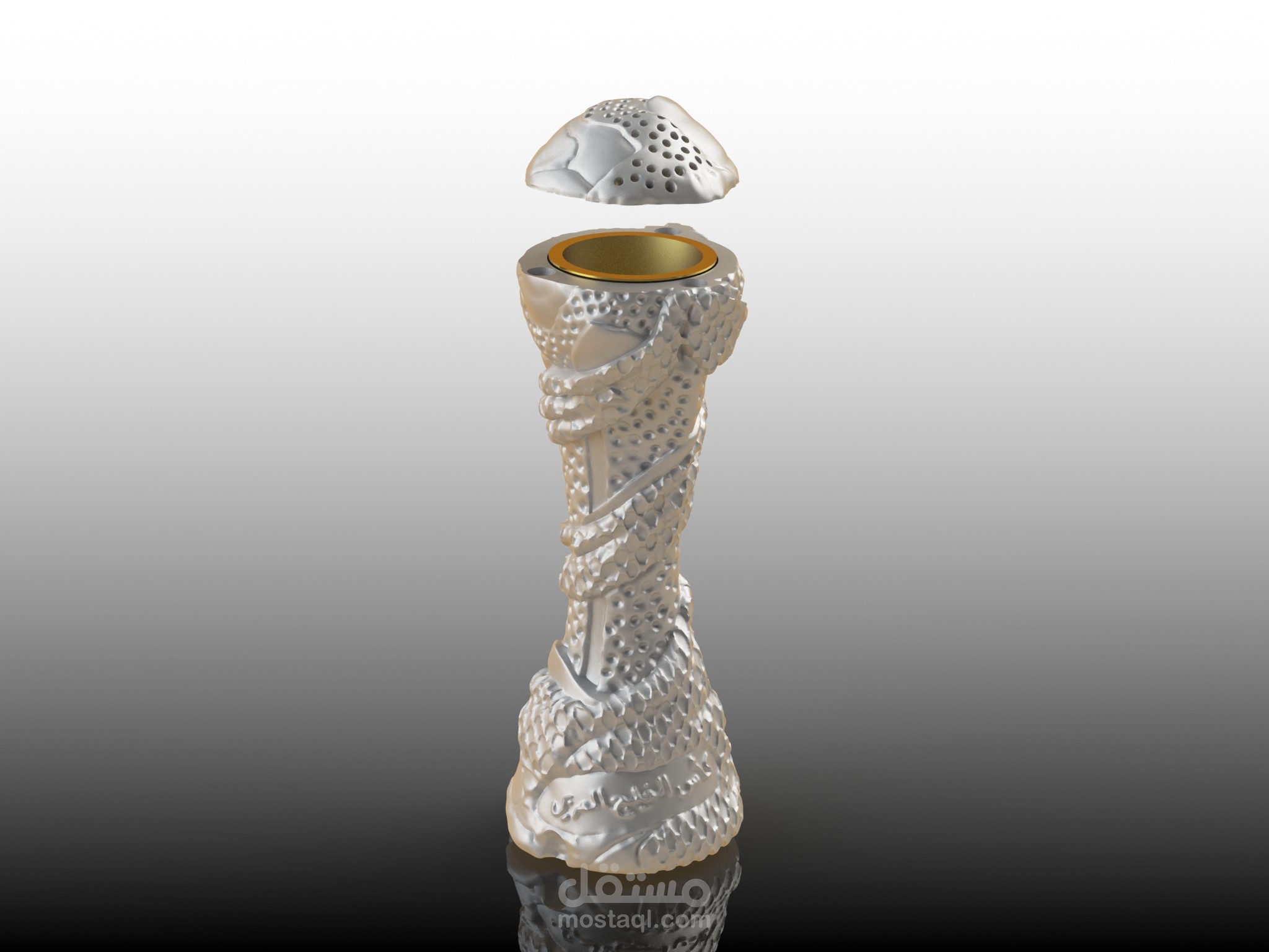 تصميم مبخرة علي شكل كاس الخليج The Gulf CUP
