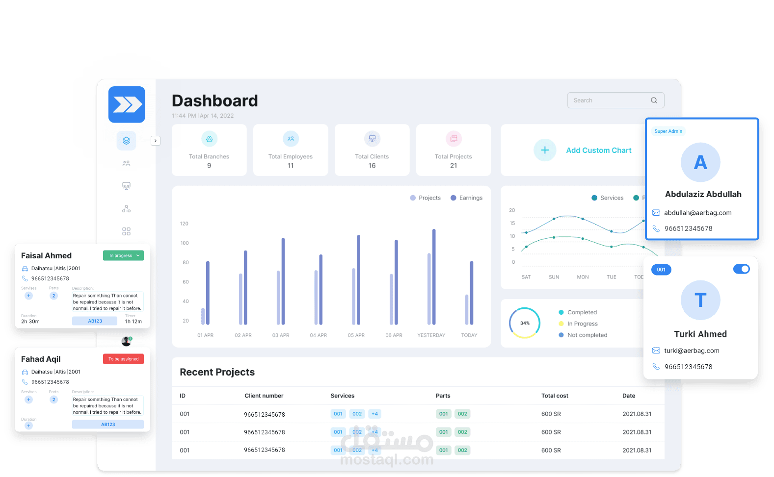 Garagy- ERP system