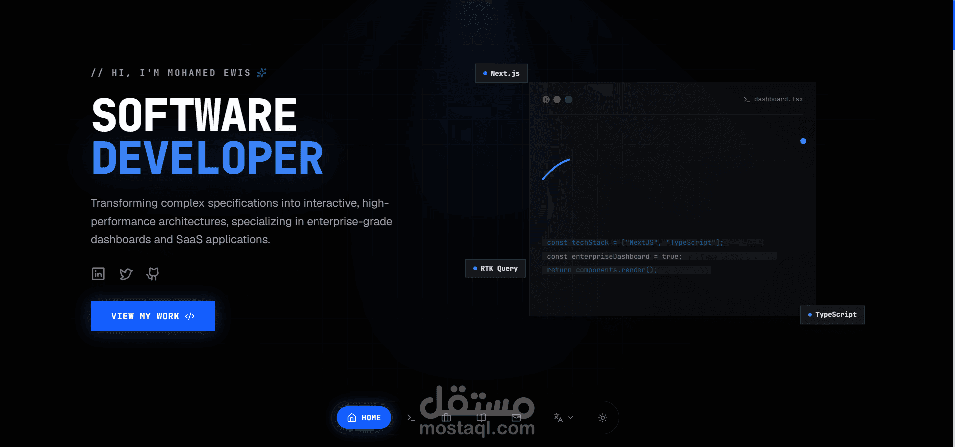 Personal Portfolio Website (Next.js & TypeScript)