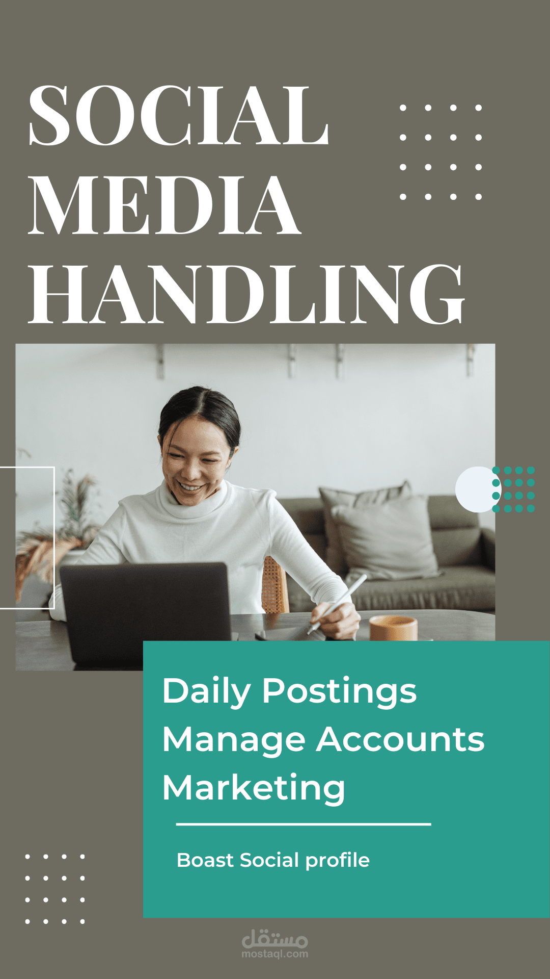 Provide Social Media account handling and Social Media marketing services
