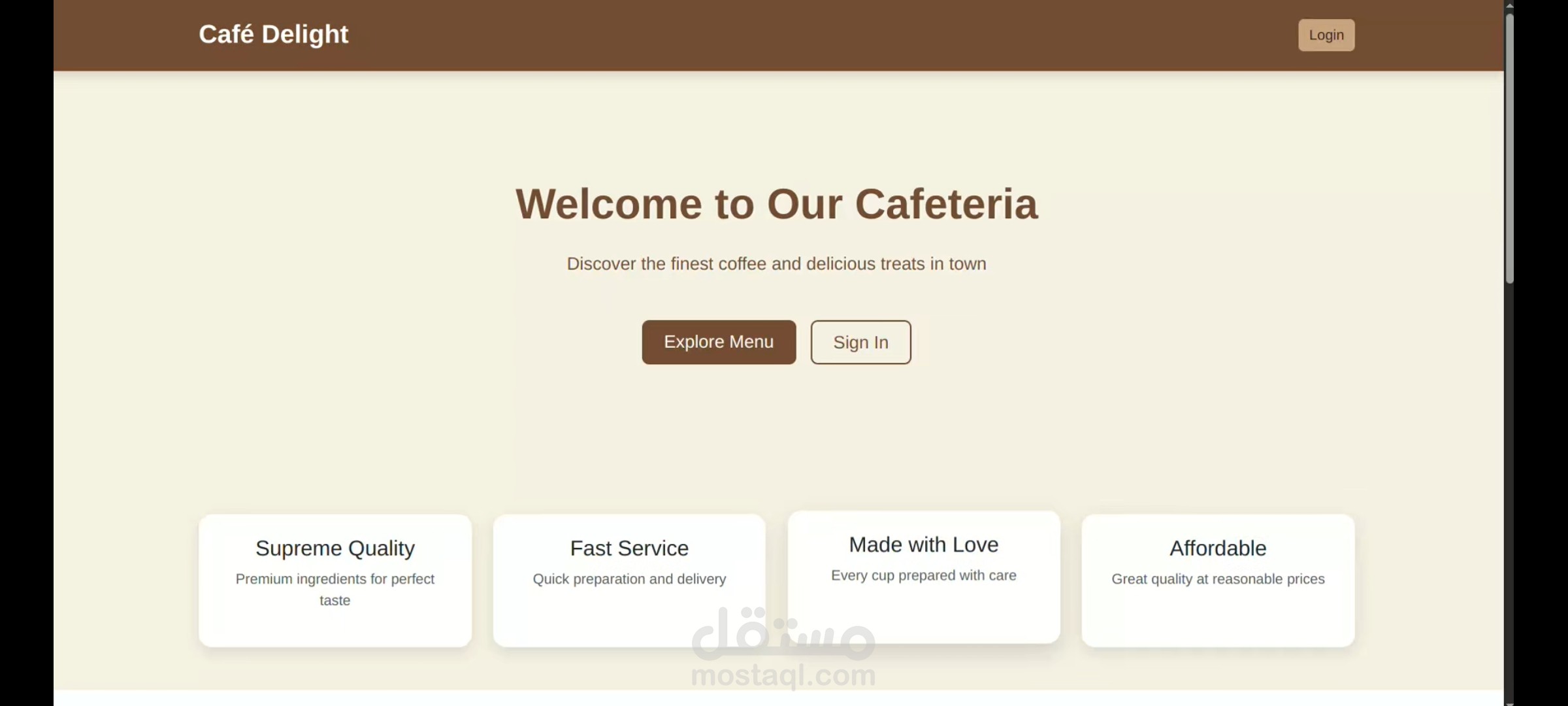 Cafeteria management