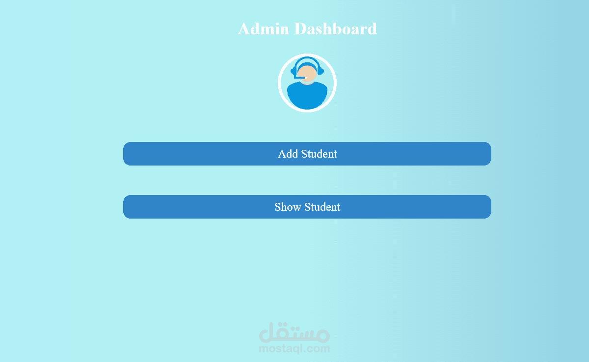 Dashboard Admin For Students