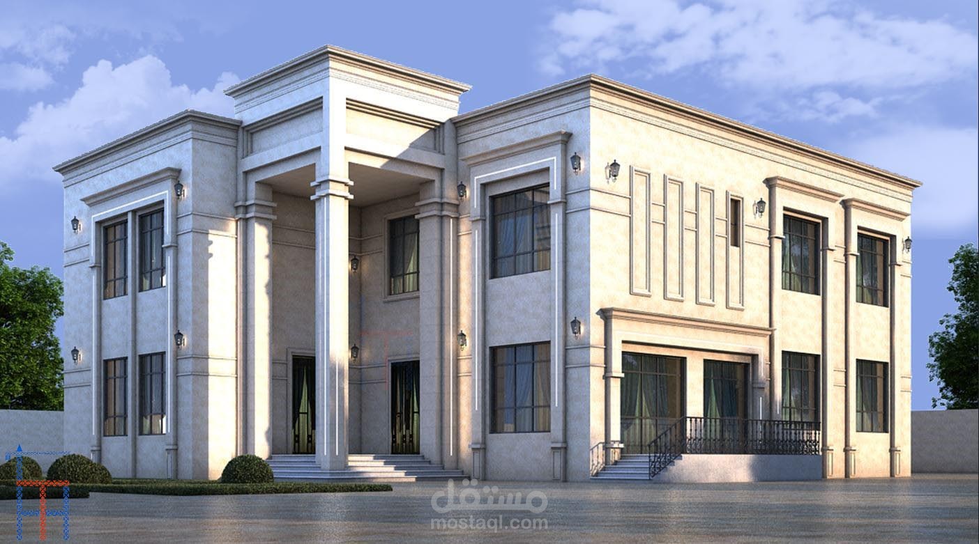 فيلا سكنية بمدينة ابوظبي بدولة الامارات العربية المتحدة