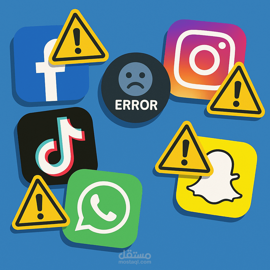 حل مشاكل التطبيقات و حسابات مواقع التواصل
