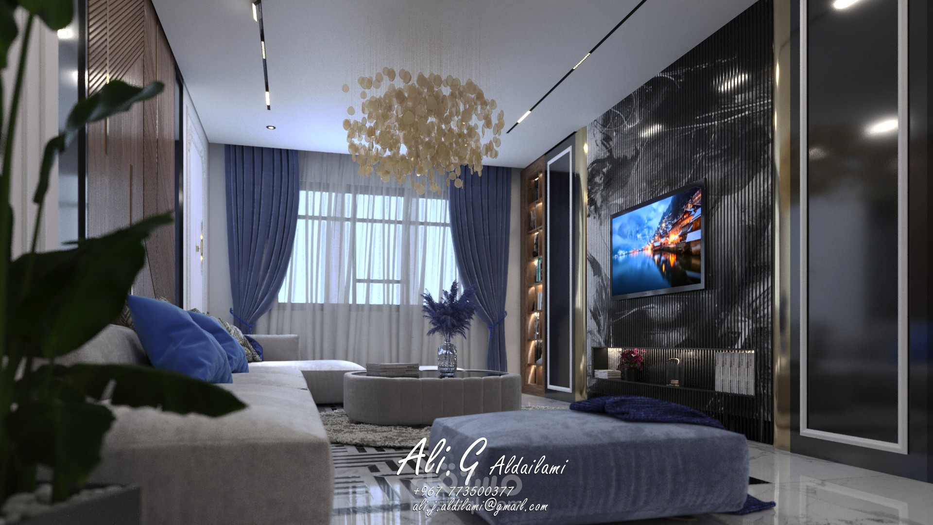 تصميم ديكورات شقة Modern & New Classic في ابوظبي.