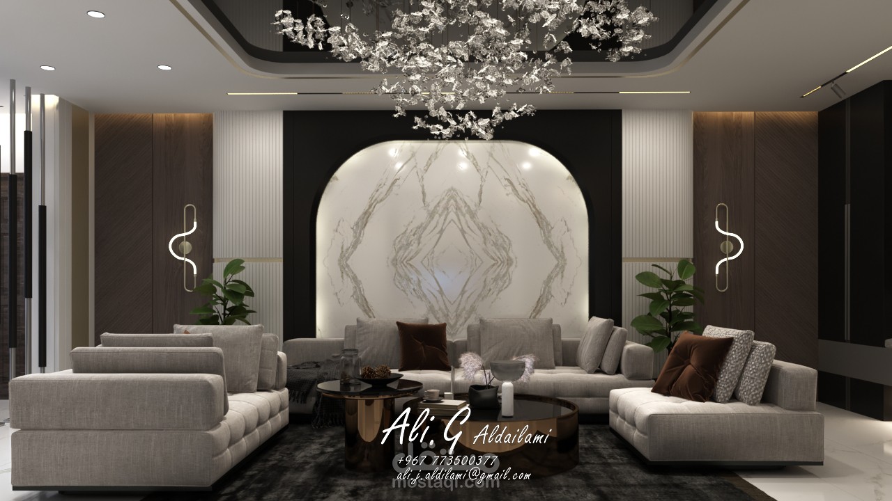 تصميم ديكورات شقة Modern & New Classic في الامارات دبى.