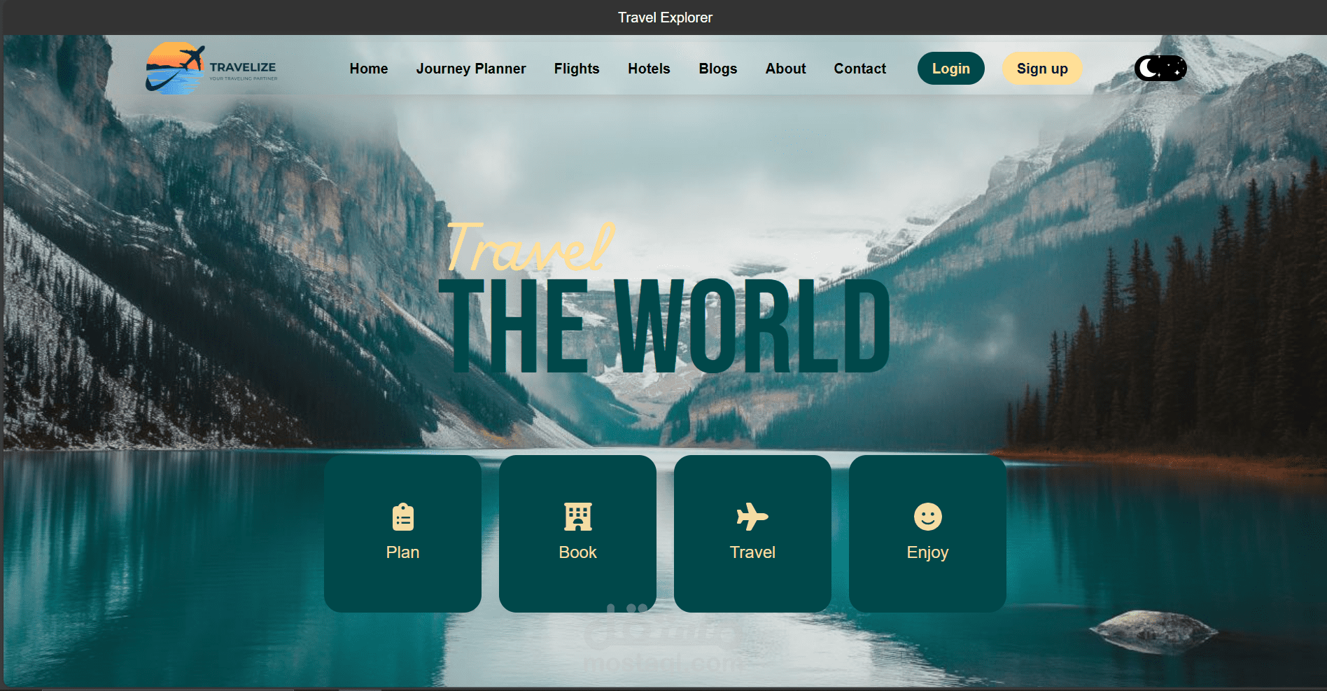 travel agency website