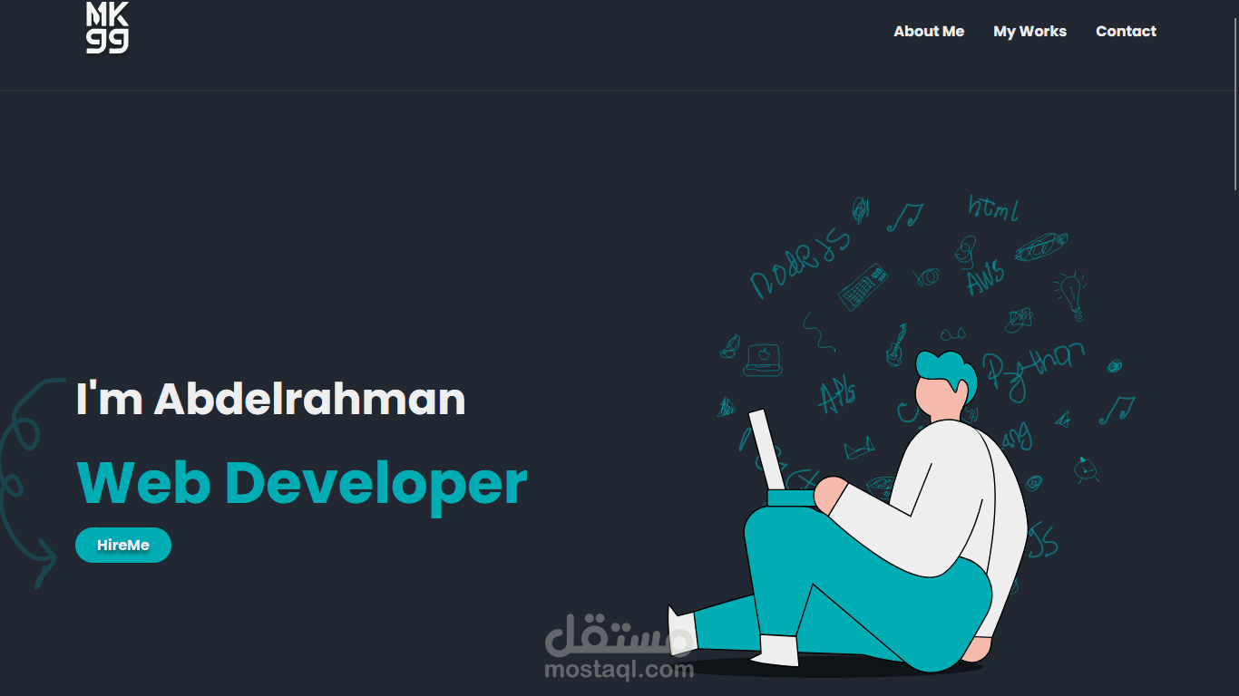 Landing page website