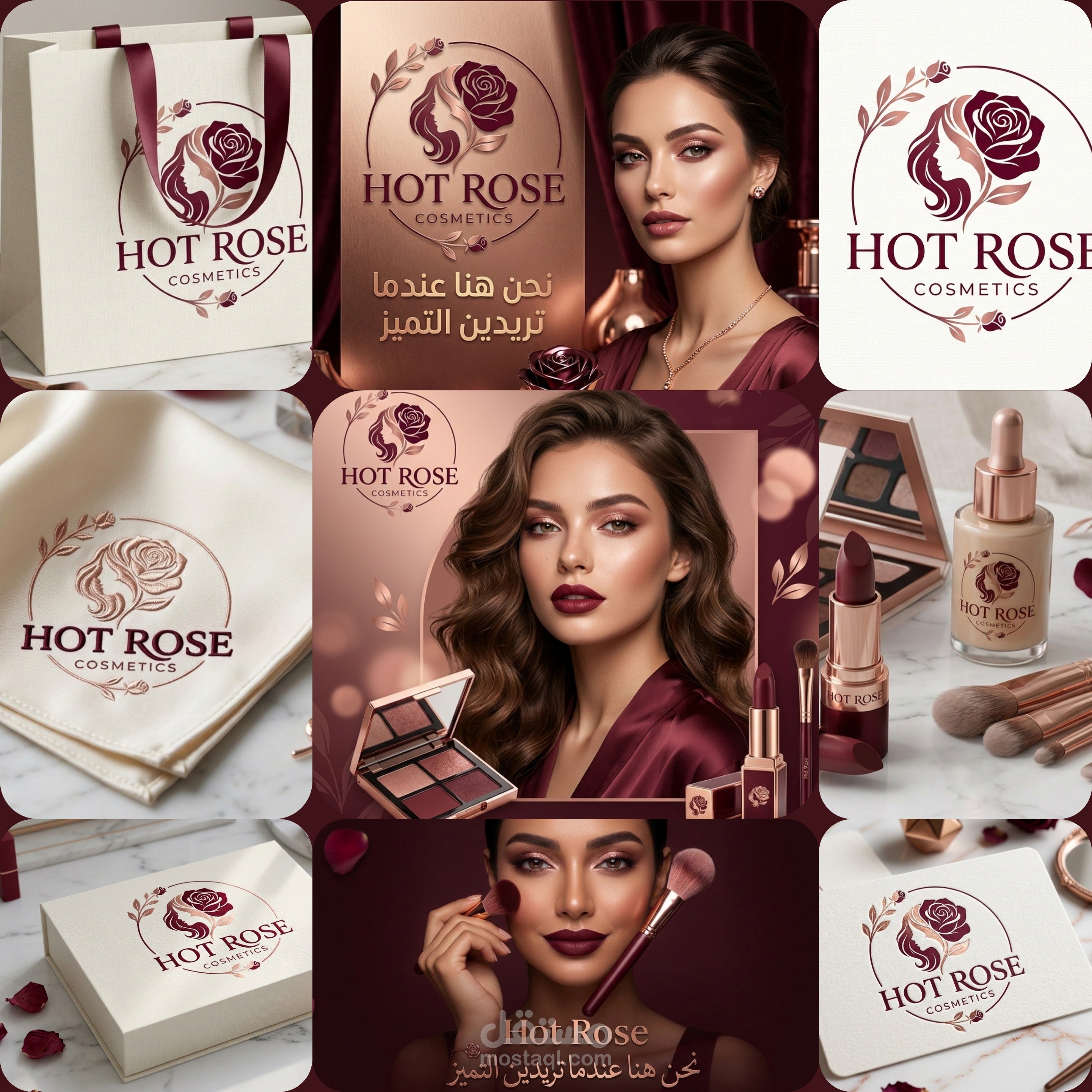 تصميم شعار For the makeup brand Hot Rose