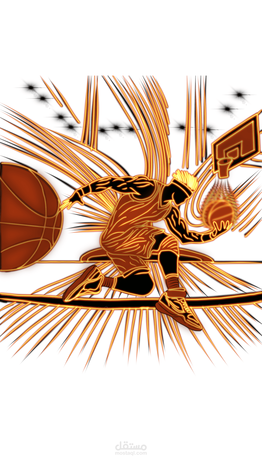 قوة التسديدة – طاقة السلة