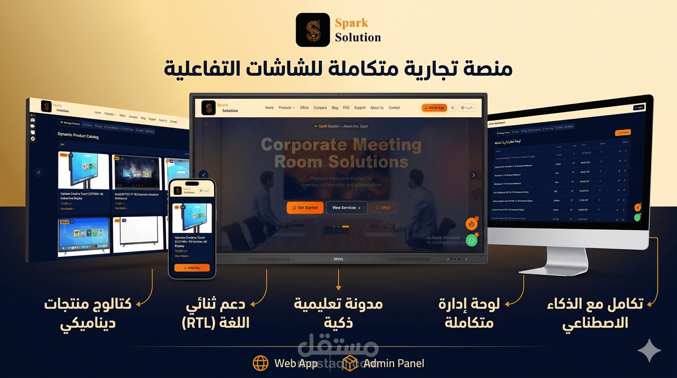 تطوير موقع شركة احترافي مع نظام إدارة محتوى متكامل