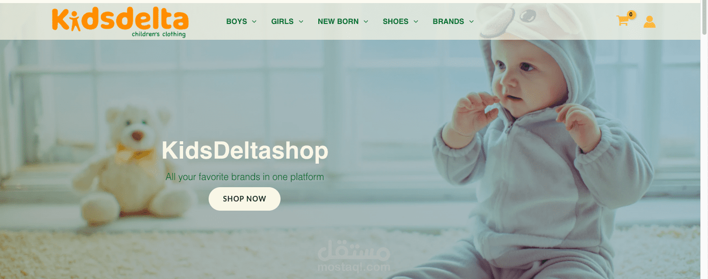 Kids Delta Online Store — Clothing brand e-commerce website