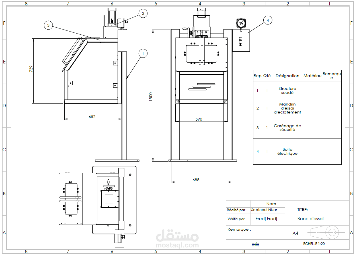 Design and development of a customized machine for quality assurance purposes