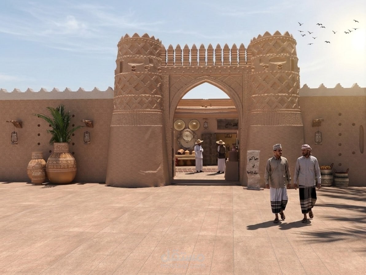 تصميم منتجع صحراوي فاخر بطابع تقليدي عصري