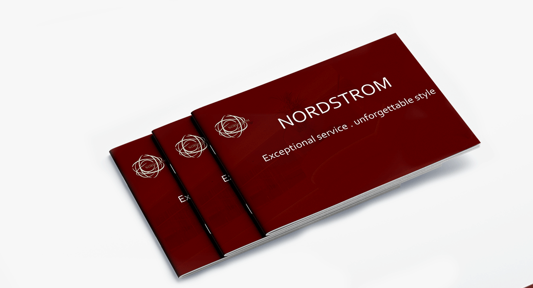 تصميم كتيب تعريفي (Brochure) سرد تاريخي وهوية بصرية متكاملةNordstrom