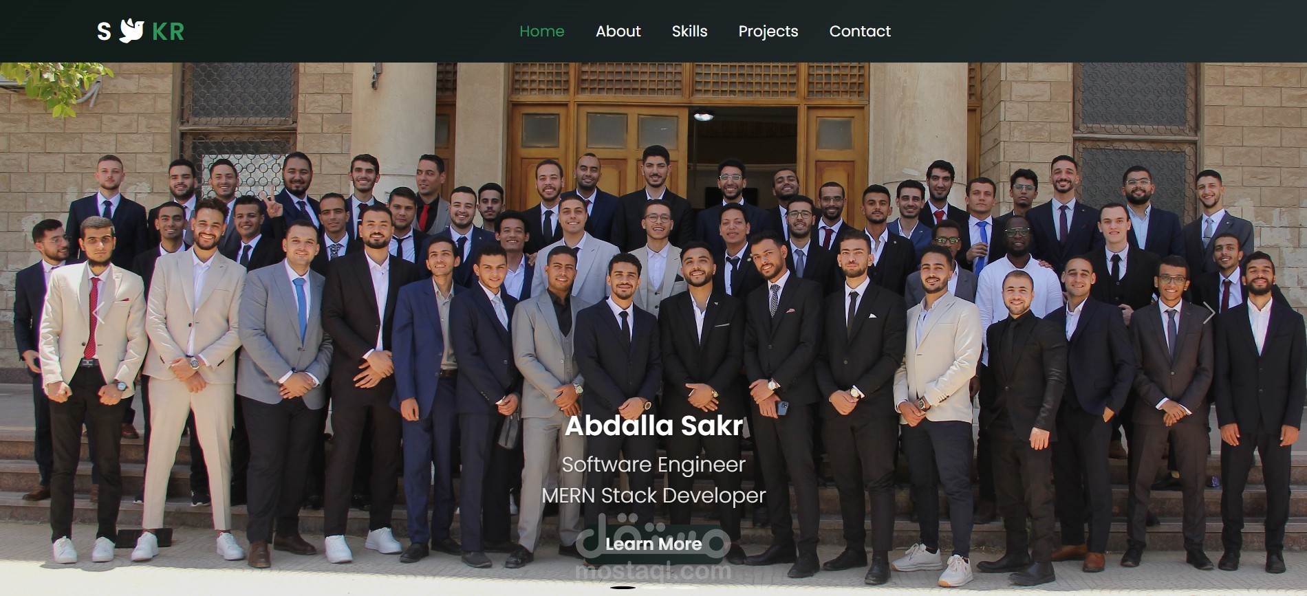 موقع بورتفوليو شخصي احترافي