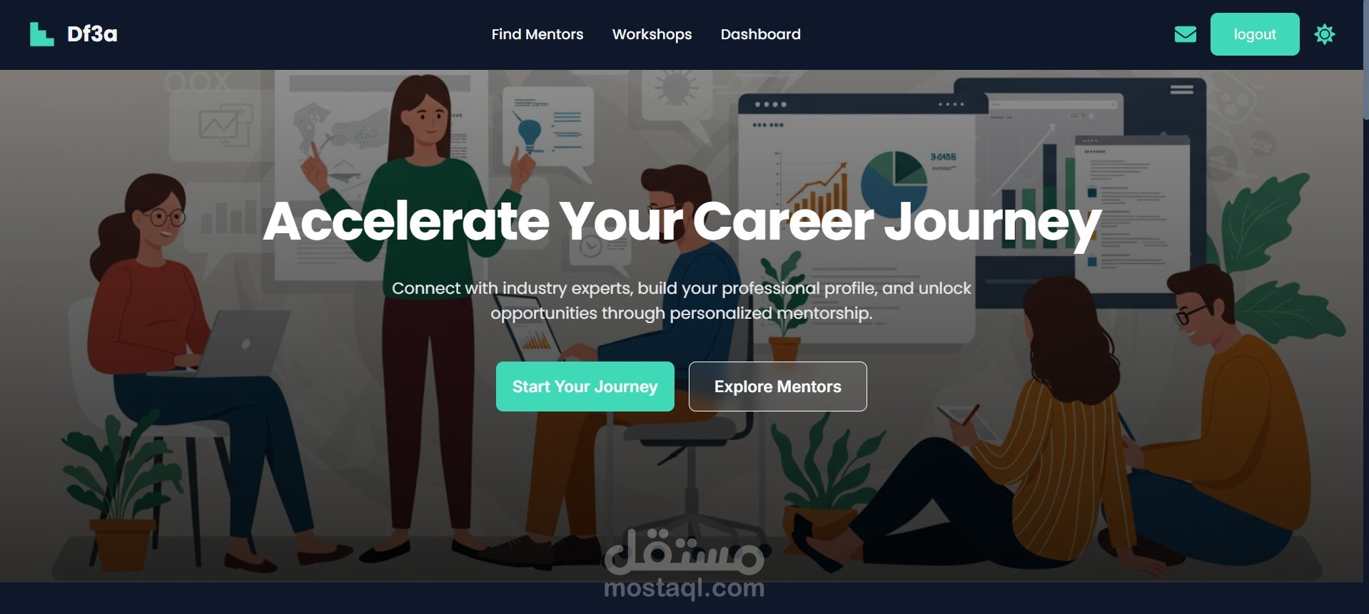 دفعة (Daf3a)منصة ويب شاملة للربط بين الطلاب والموجهين مع دعم الاجتماعات المرئية والمدفوعات الإلكترونية