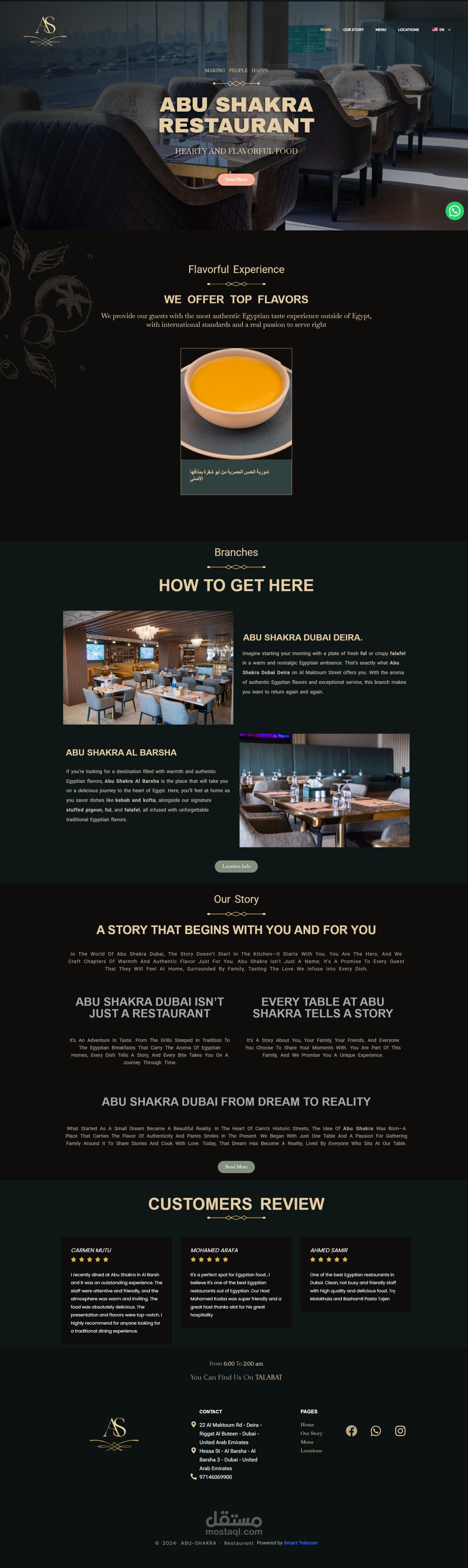 Restaurant Website