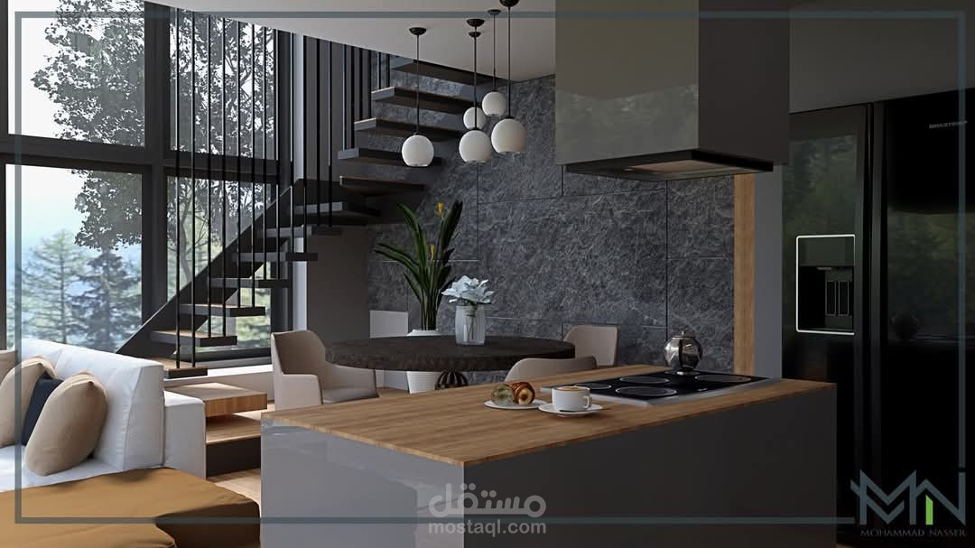 تصميم داخلي لغرفة الطعام