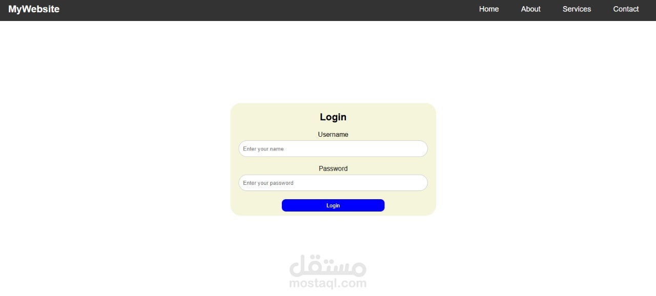 HTML & CSS Login page