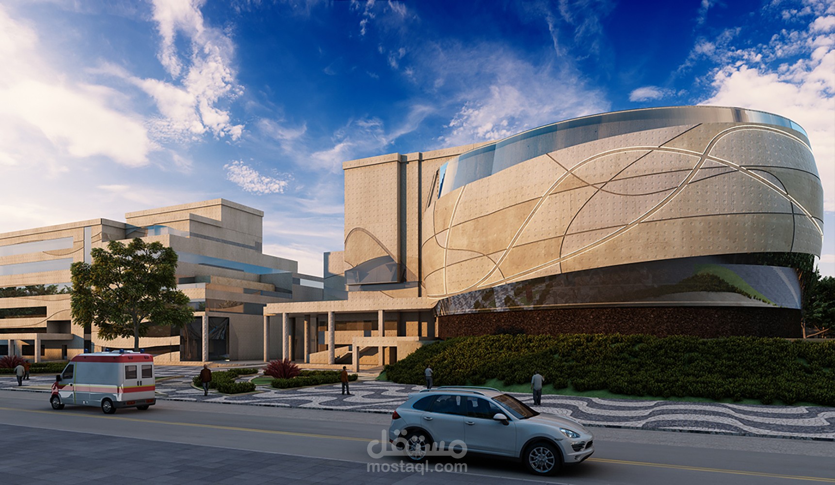 التصميم المعماري والهندسة المعمارية الداخلية وتصميم المناظر الطبيعية للمباني السكنية والتجارية والمكتبية