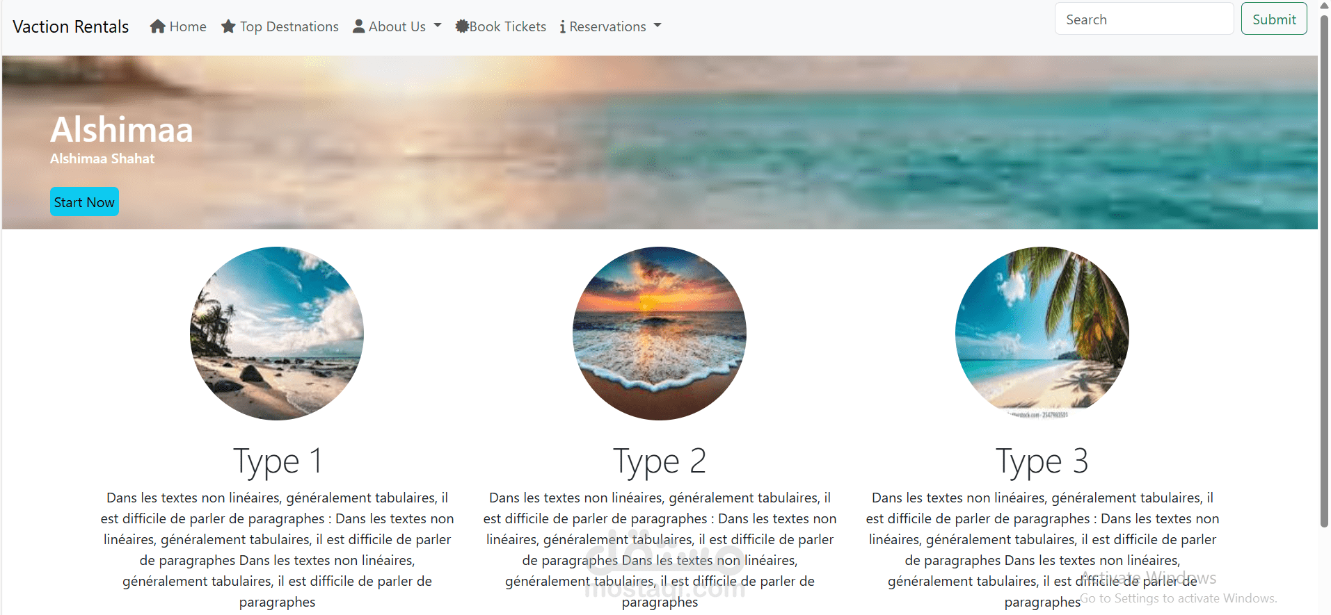 صفحة ويب متكاملة متجاوبة باستخدام Bootstrap 5