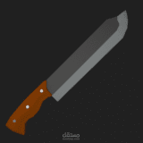3d knife for games