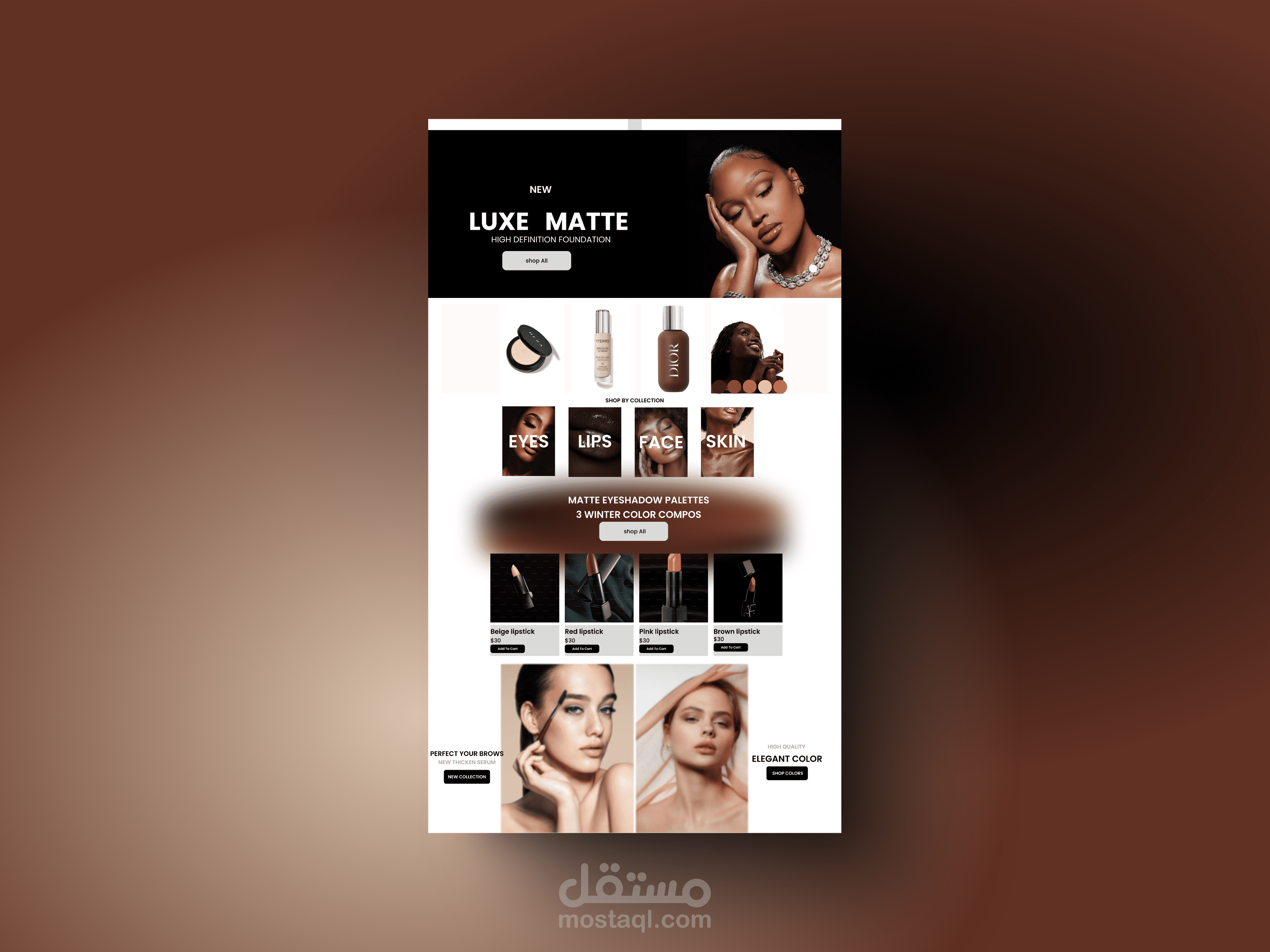 تصميم UI/UX احترافي لصفحة هبوط (Landing Page)