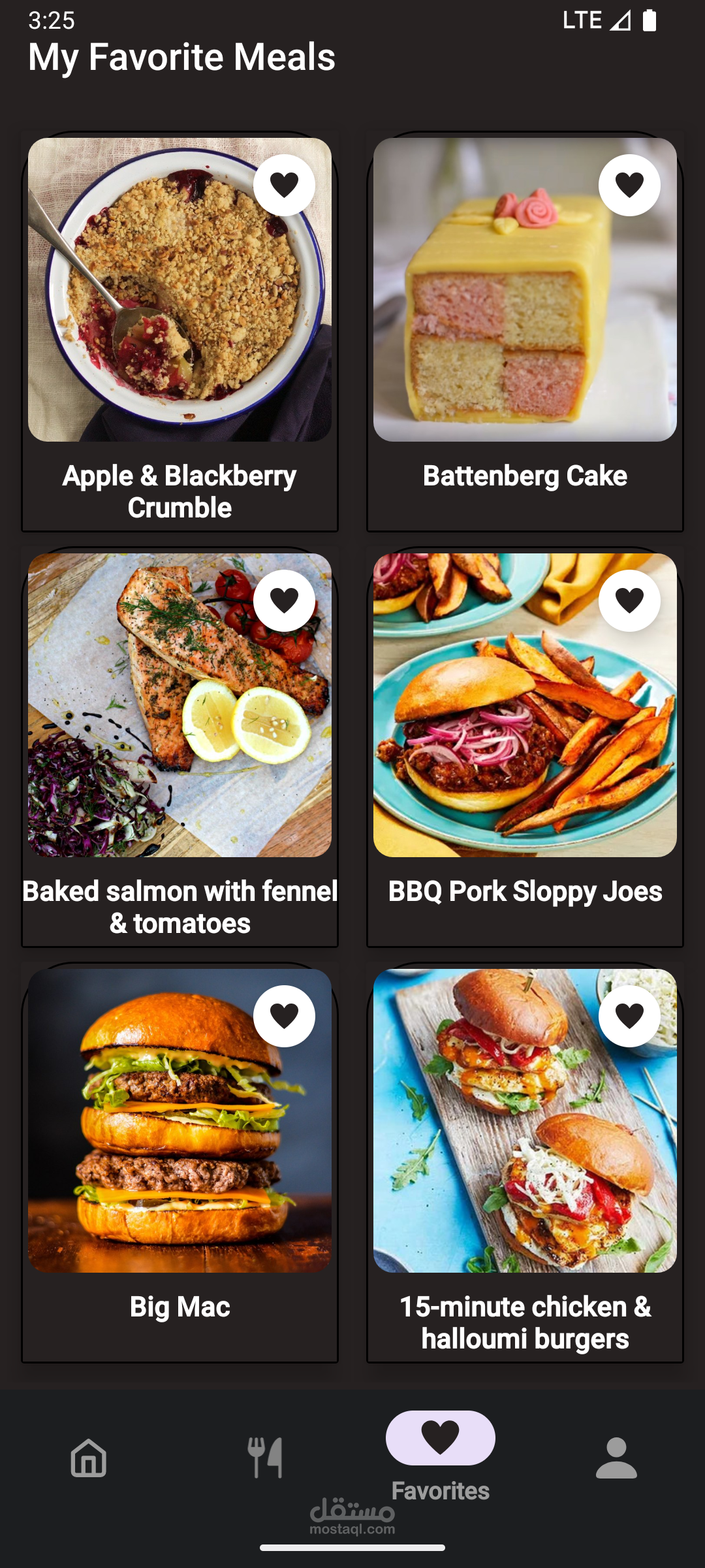 Mealz: تطبيق لإدارة الوجبات باستخدام Java وMVP