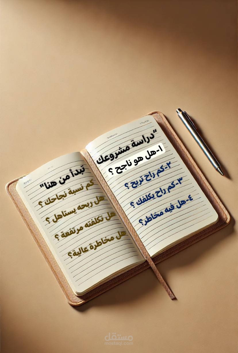 دراسة جدوى اي مشروع