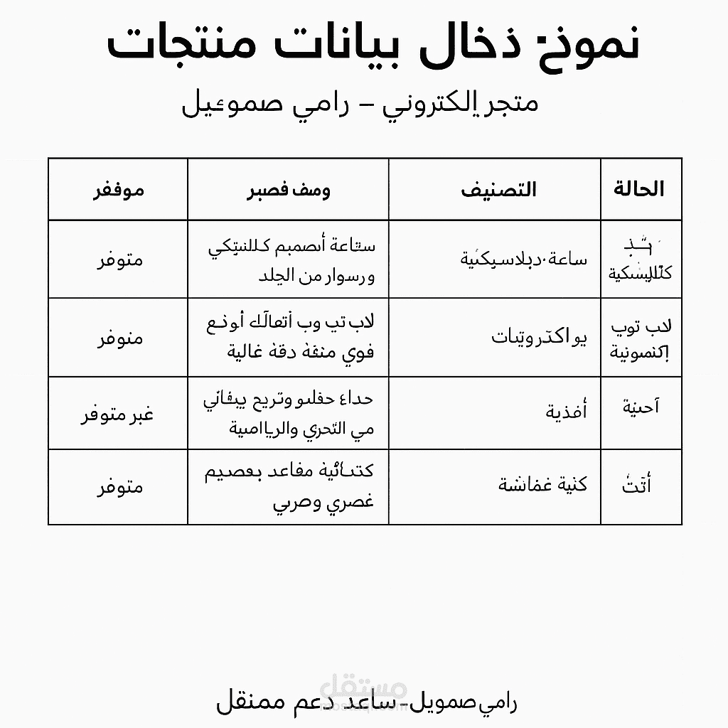 نموذج ادخال بيانات