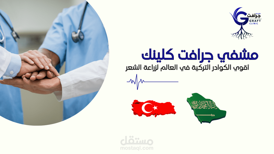 تصميم وإعداد ملف تعريف شركة (Company Profile) لمركز "جرافت كلينك" لزراعة الشعر