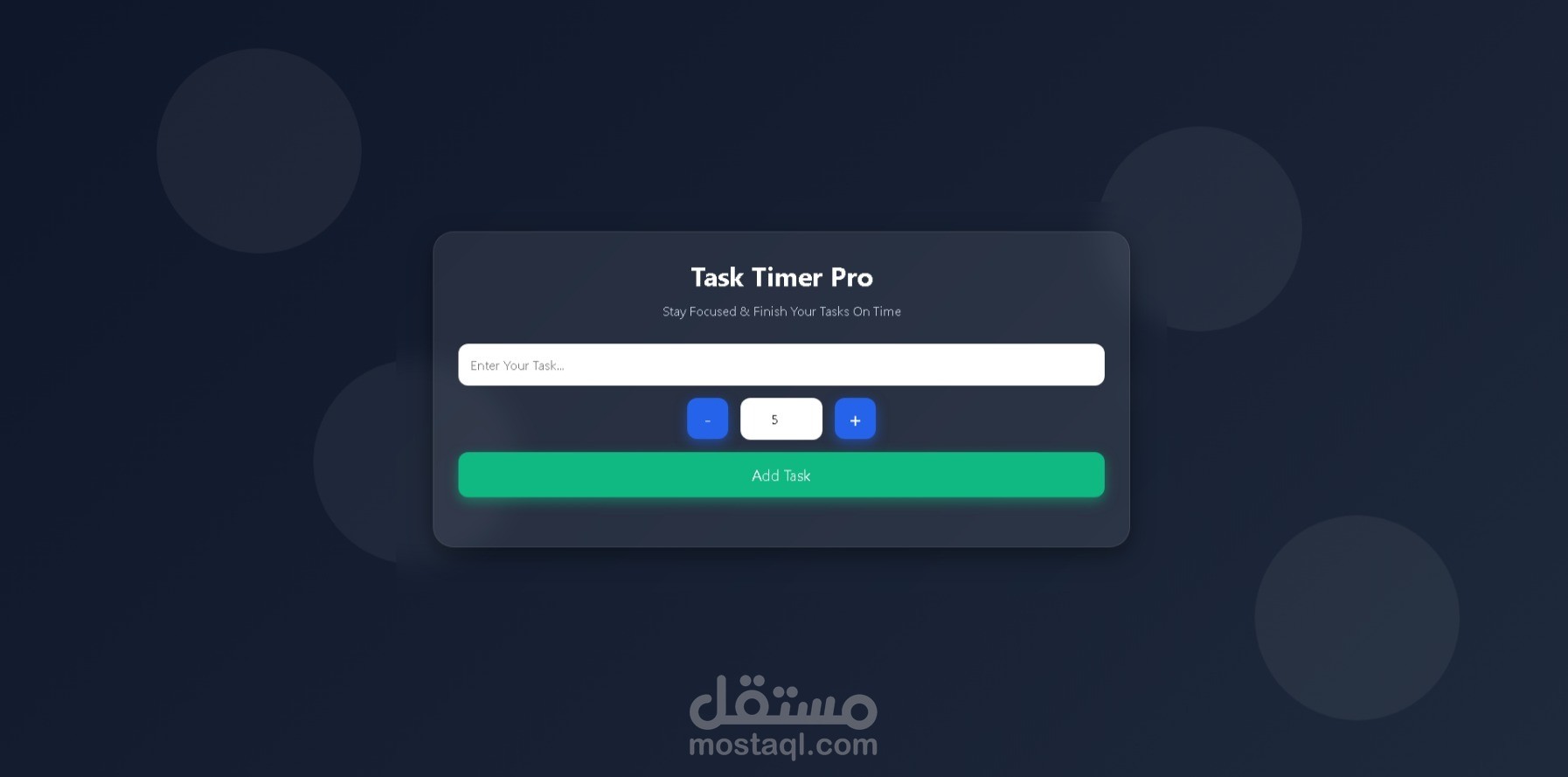 Modern Todo List App Using HTML CSS JavaScript