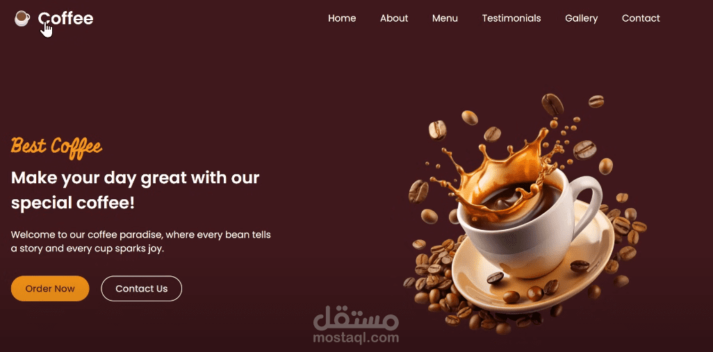 Responsive Coffee Website