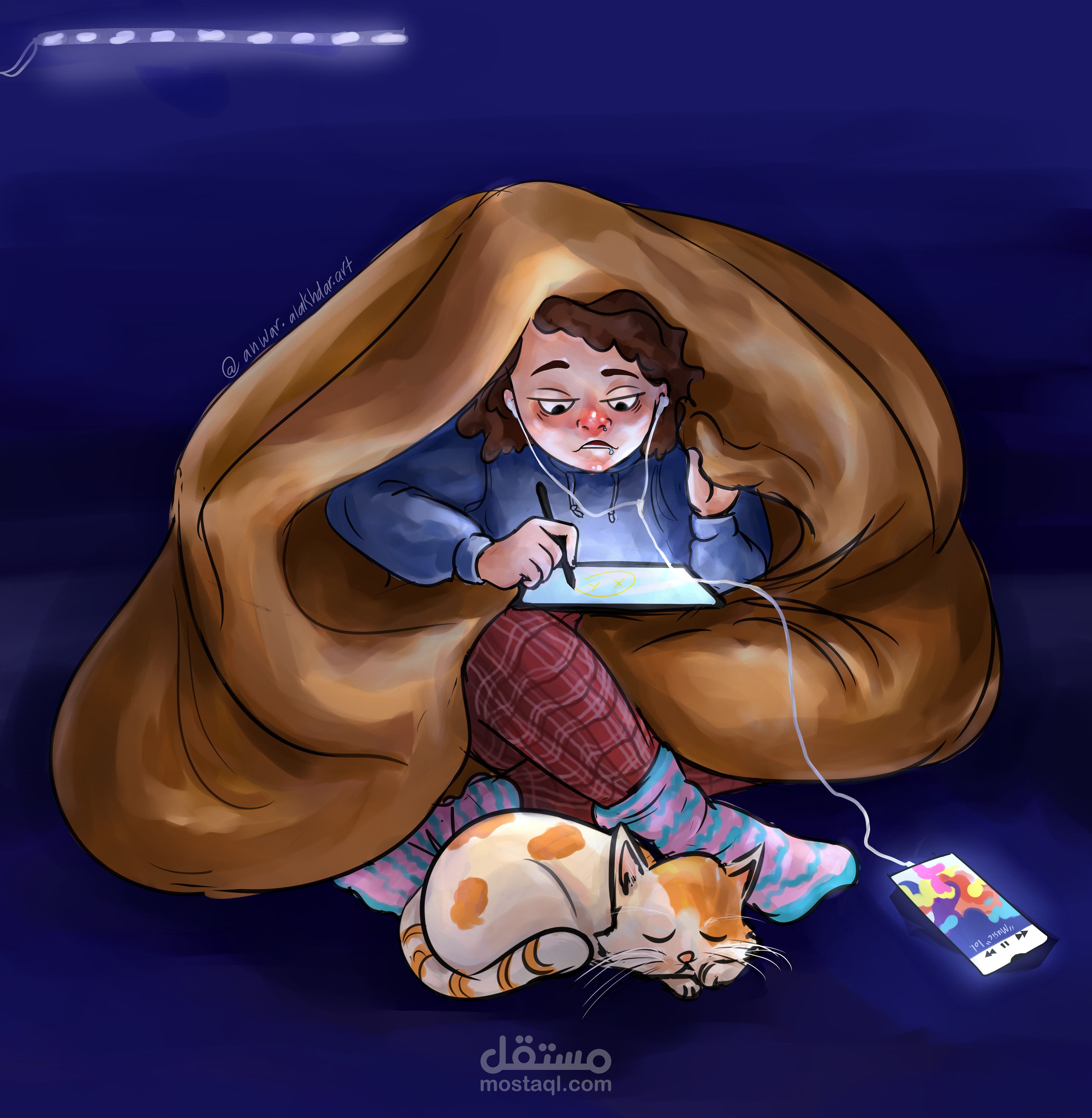 اجواء شتوية، رسم ديجتال