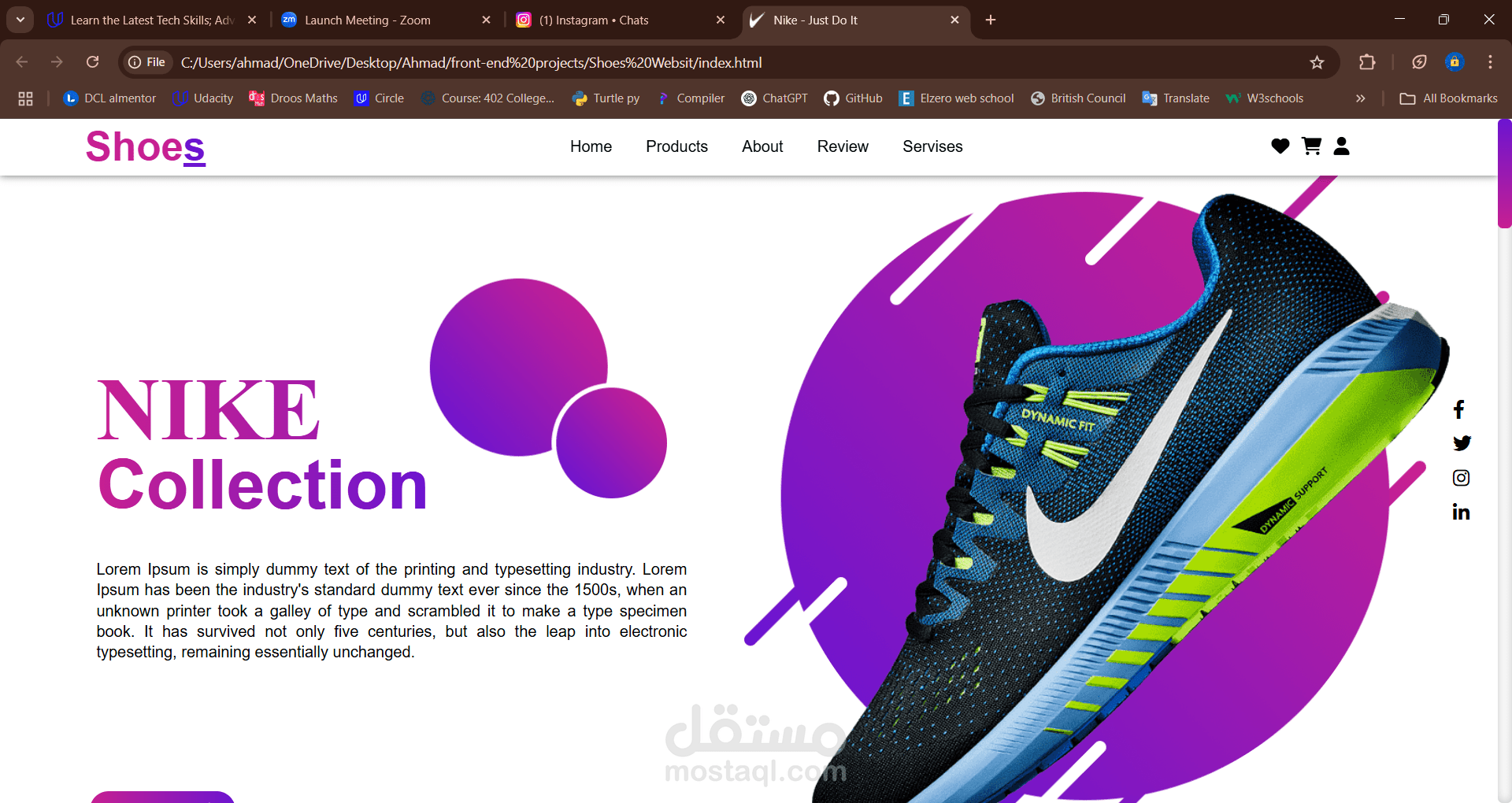 Nike Product Landing Page!