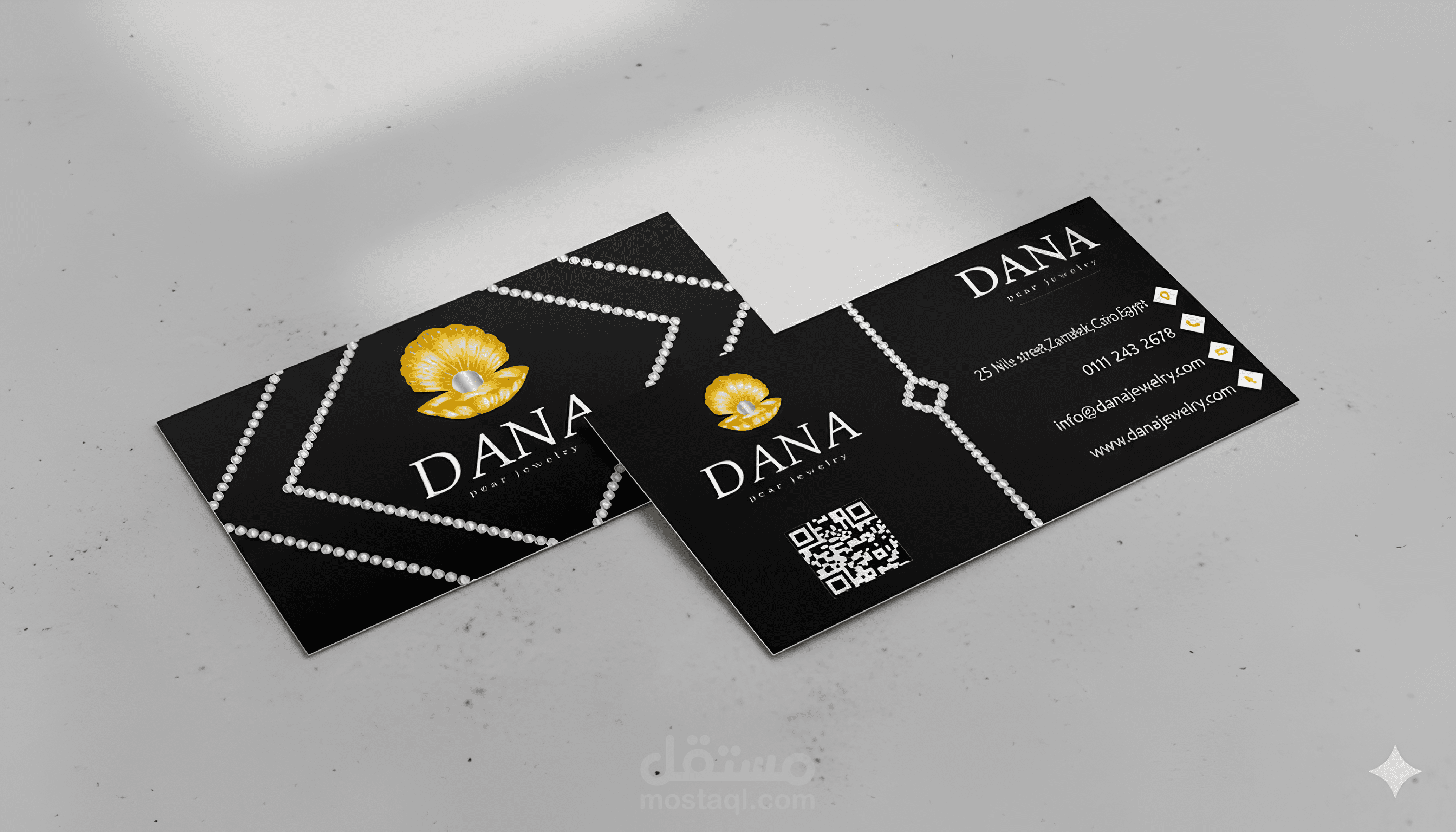 بيزنس كارد لمحل مجوهرات