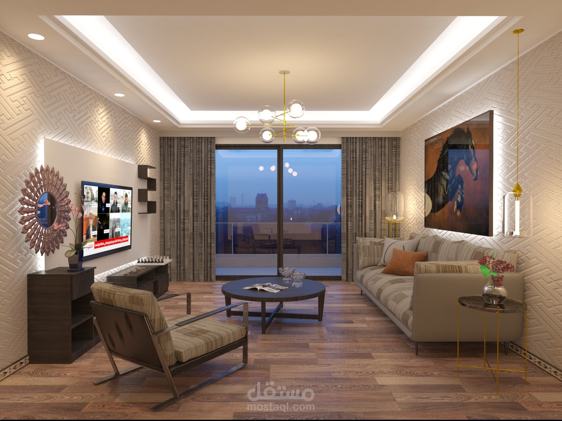 تصميم داخلي متنوع